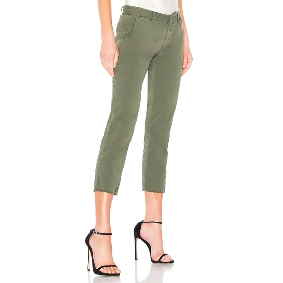 Nili Lotan East Hampton Pant Moss Green Twill - Picture 3 of 8